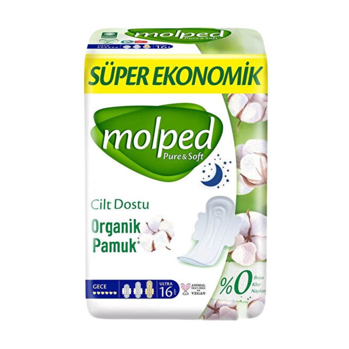 Molped Pure&Soft Süper Eko 16'Li Gece