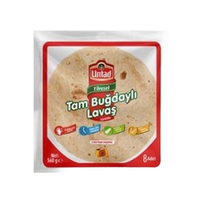 Untad Lavaş Tambuğday 8Li 560Gr
