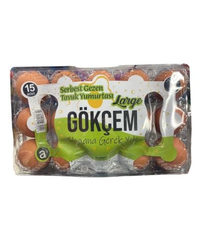 Dlg Gökçem Serbest Gezen Yumurta 15 Li (L-Boy)