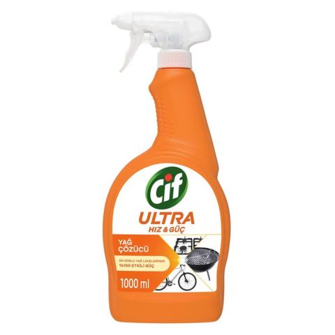 Cif Ultra Hız Mautfak Yağ Çözücü Sprey 1000Ml