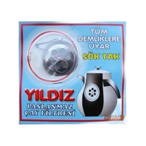 Yıldız Paslanmaz Çay Süzgeçi