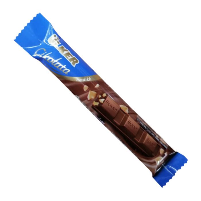 Ülker Çikolata Fındık Krokanlı Ve Pirinç Patlaklı 14Gr