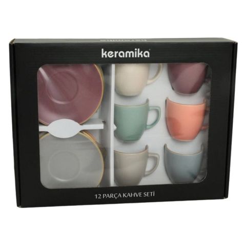 Keremika Kahve Takımı 12 Parça