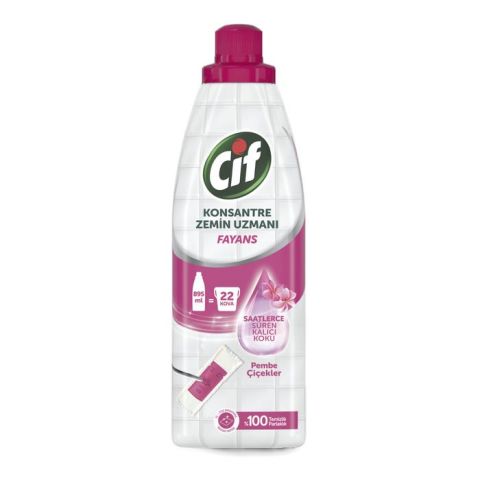 Cif Konsantre Zemin Uzmanı Fayans 895Ml Pembe Çiçek